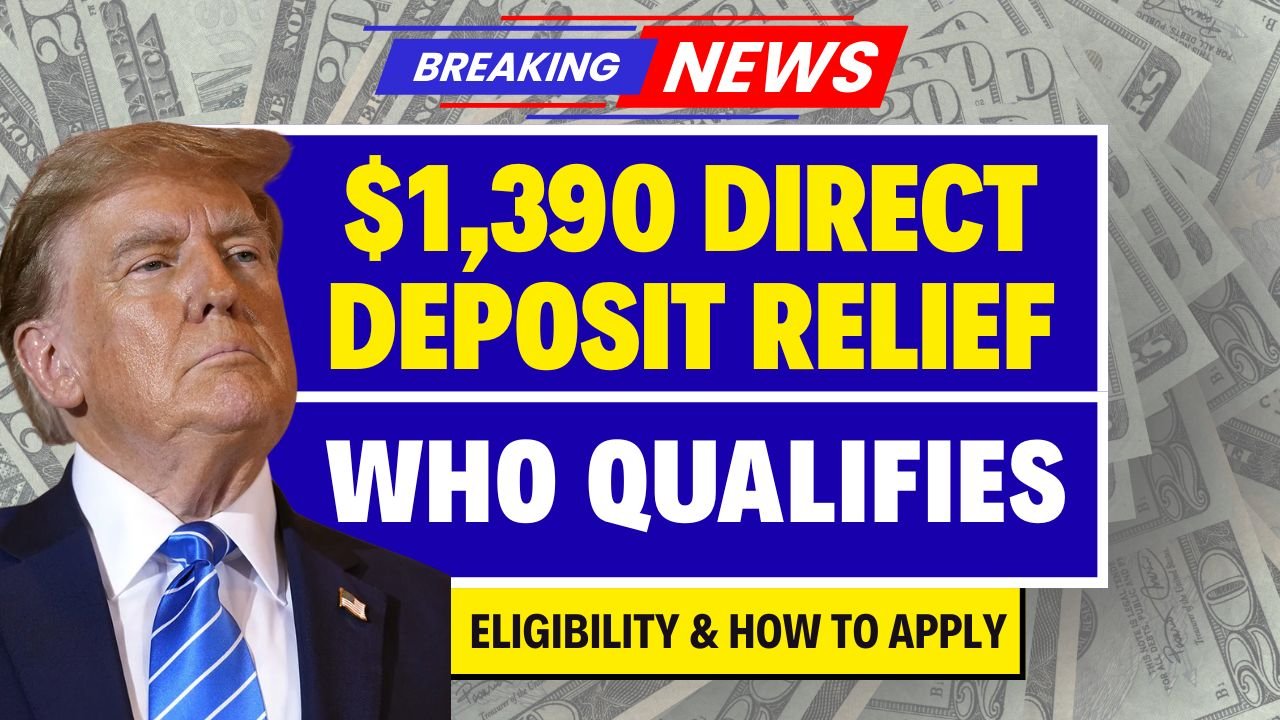 $1,390 Direct Deposit Relief