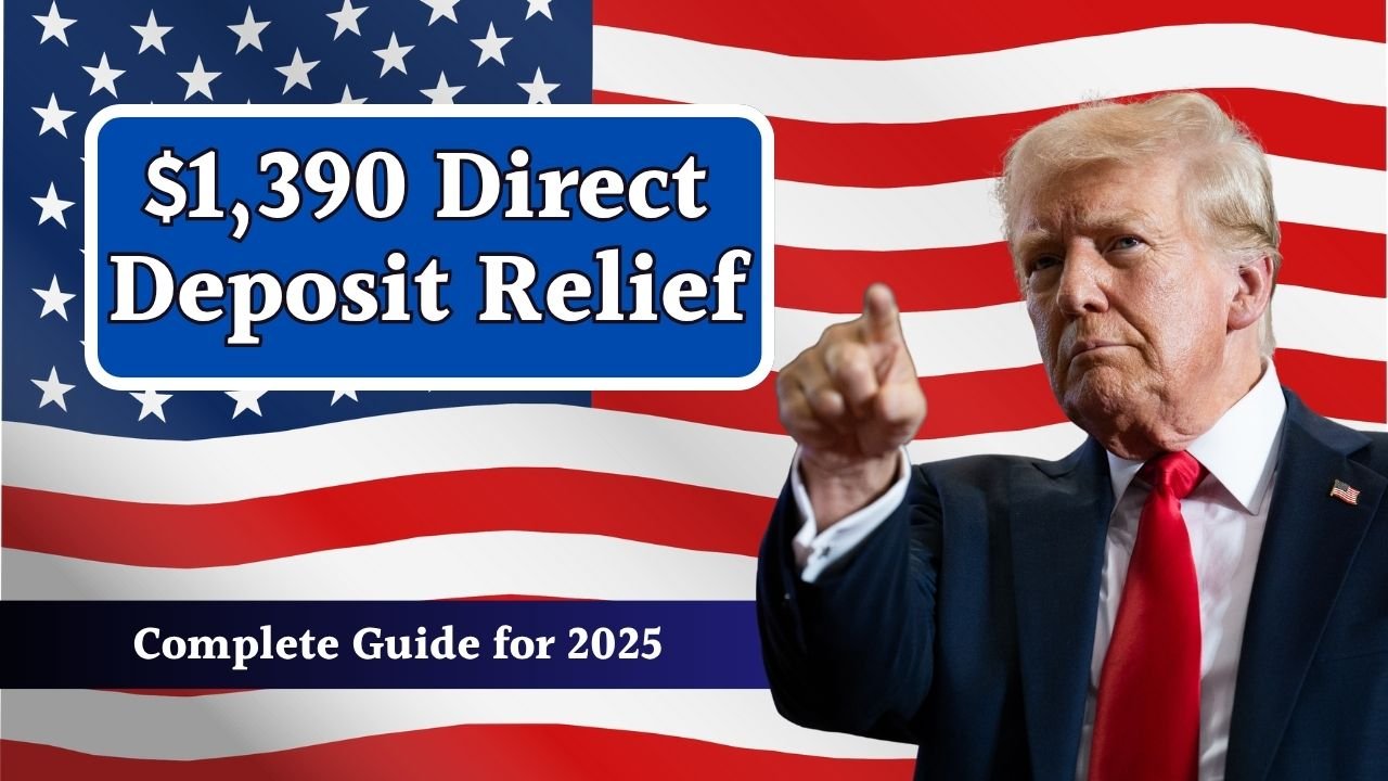 $1,390 Direct Deposit Relief