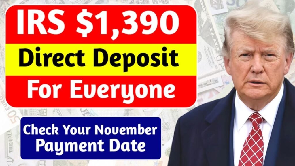 $1,390 Direct Deposit Relief payment
